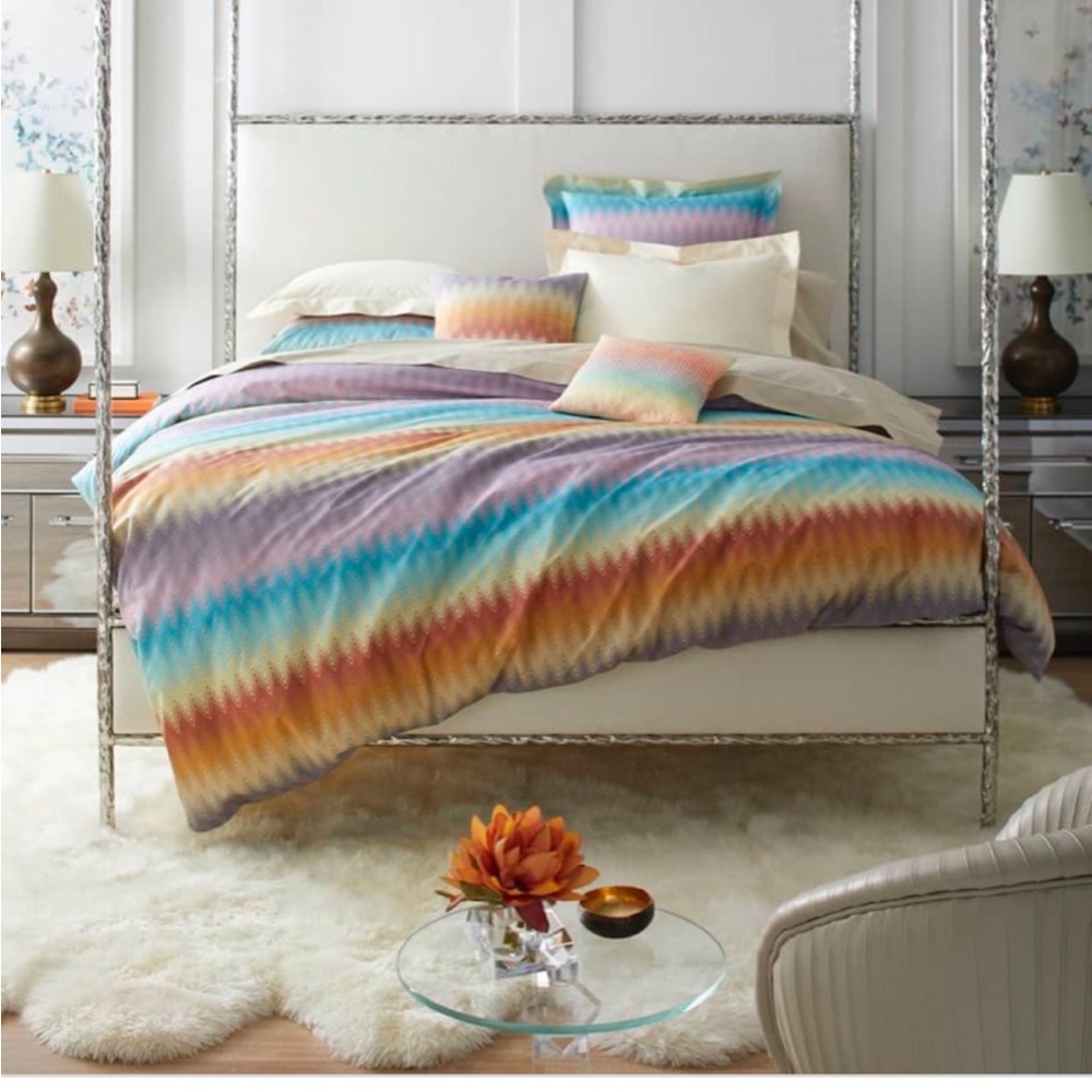 Missoni YOKO king duvet cover with two Euro shams